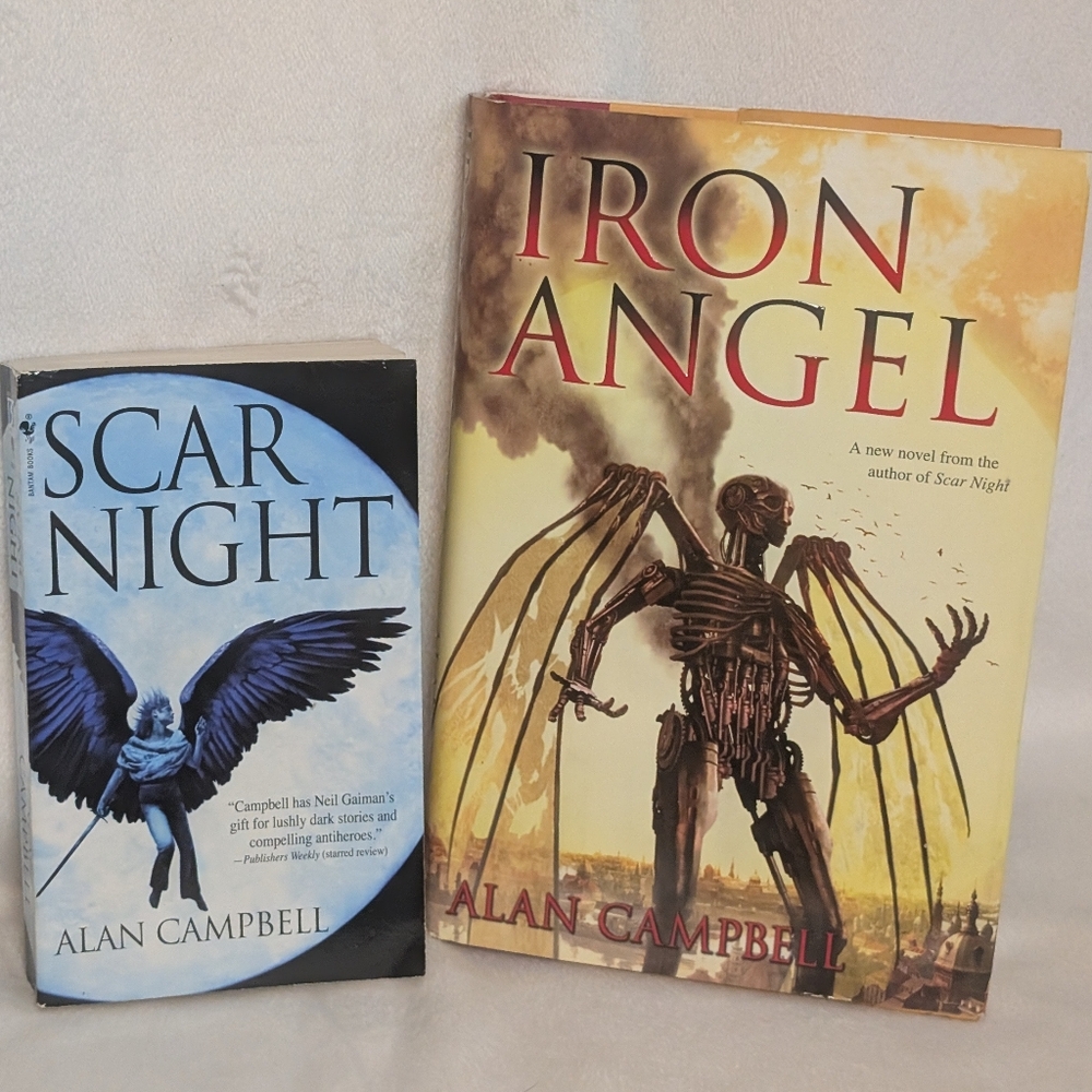Scar Night and Iron Angel Book Set by Alan Campbell. Slightly Used